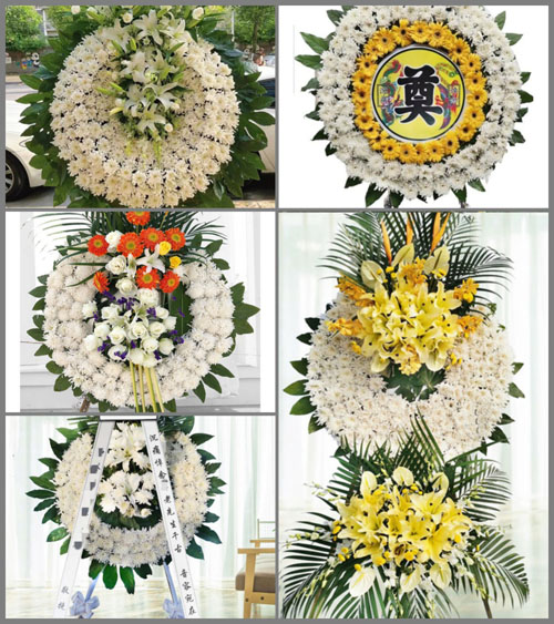 湖南永州祁阳县进宝塘镇长冲村花圈速递